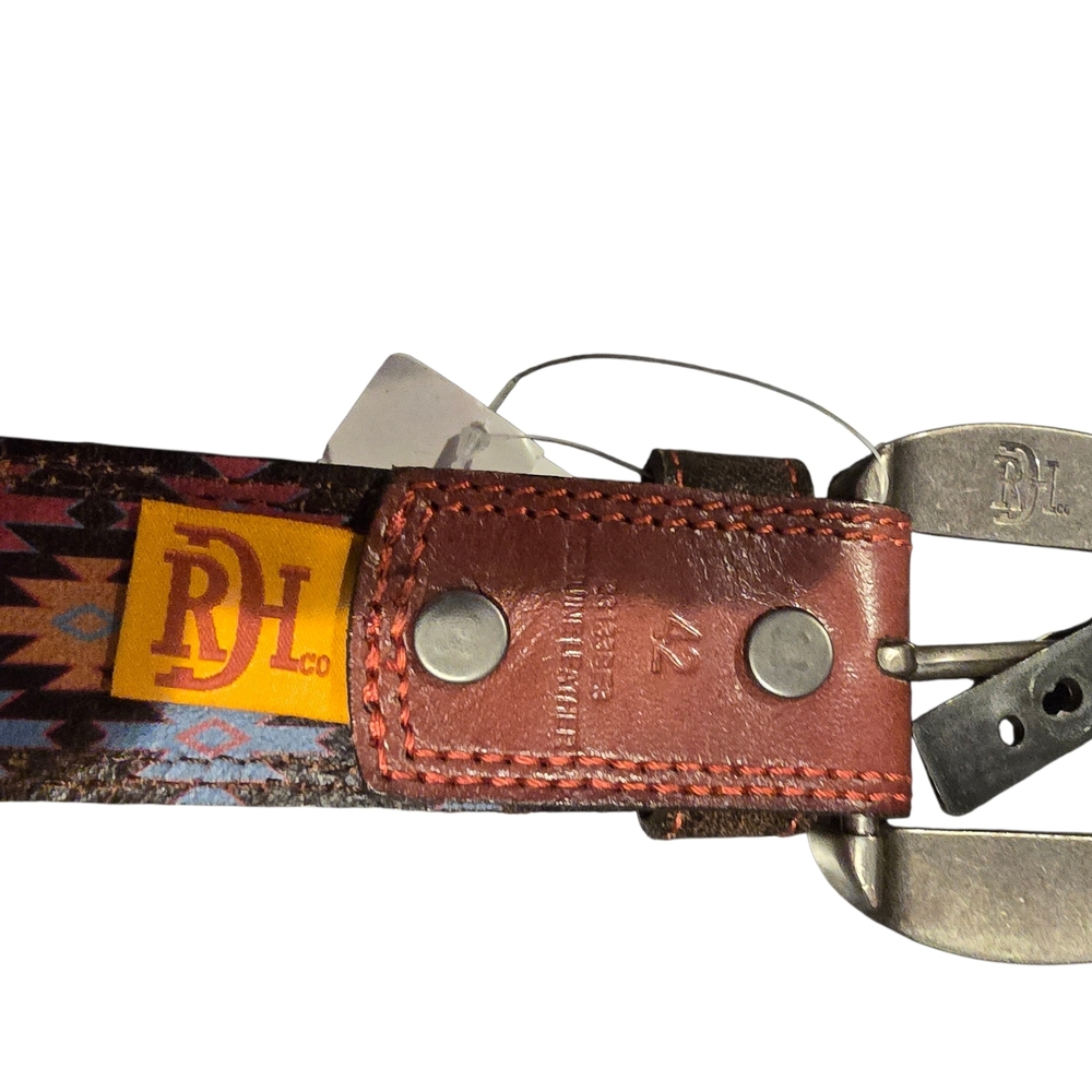 NWT Red Dirt Brown Turquoise Women's Western Cowgirl Belt Sz 42 Snap Buckle - Picture 7 of 10